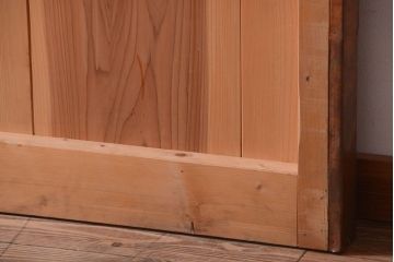 古民具・骨董　前面銅板のアンティーク蔵戸(玄関戸)