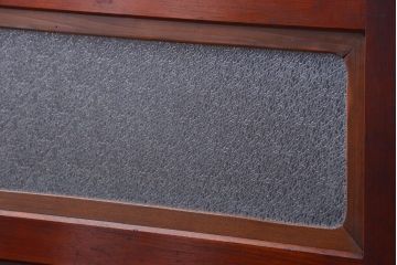 和製アンティーク　ダイヤガラス帯の古い木製引き戸4枚セット(ガラス帯戸)