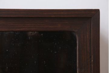 レトロ家具　昭和レトロ　気泡ガラス入り!アンティーク鉄脚ローボード