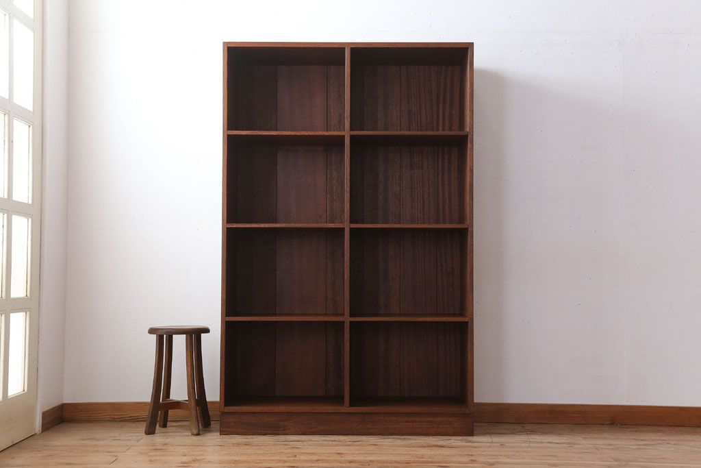 アンティーク家具　和製アンティーク　特大サイズ!古い木の重厚な縦型マス目棚