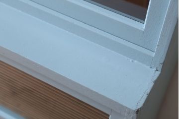 アンティーク家具　アンティーク　モールガラス入り!大きなペイント収納棚(戸棚・食器棚)