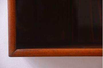 レトロ家具　昭和レトロ　古い木のアンティーク壁掛け収納棚