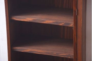 レトロ家具　昭和レトロ　古い木のアンティーク壁掛け収納棚