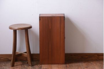 レトロ家具　昭和レトロ　古い木のアンティーク壁掛け収納棚