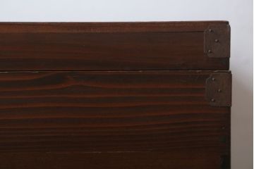 アンティーク雑貨　和製アンティーク　古い木製の大きな収納箱(収納ボックス)