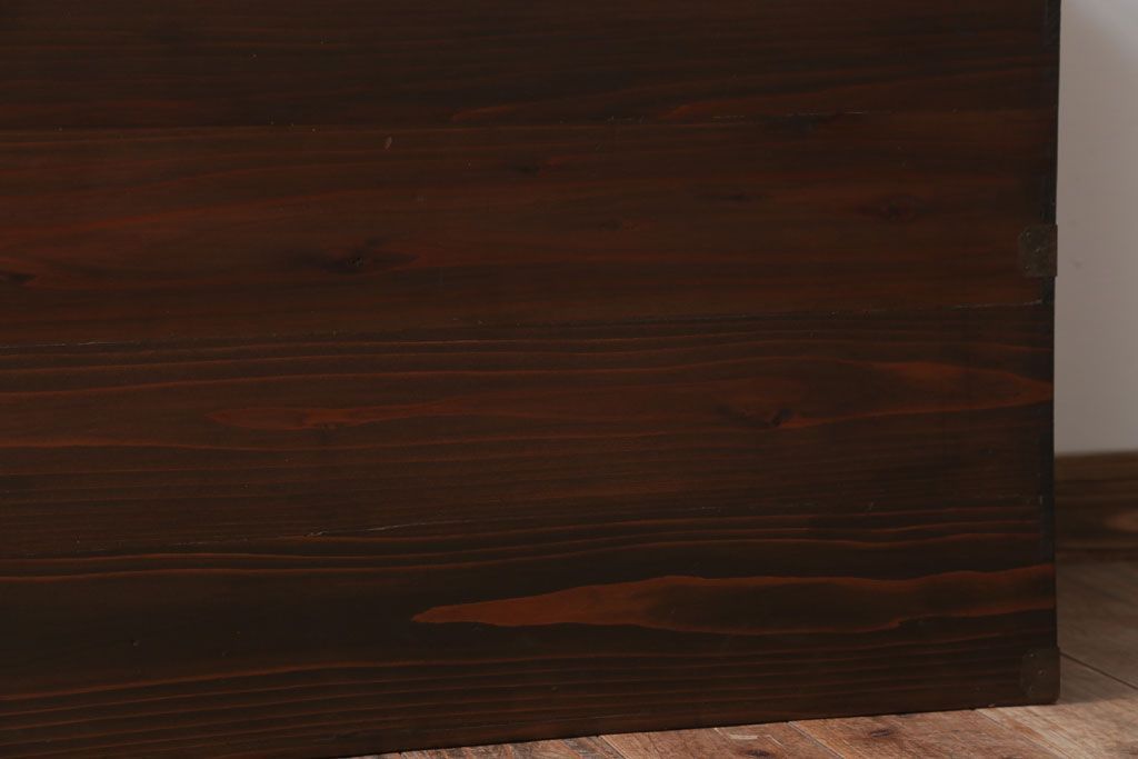 アンティーク雑貨　和製アンティーク　古い木製の大きな収納箱(収納ボックス)