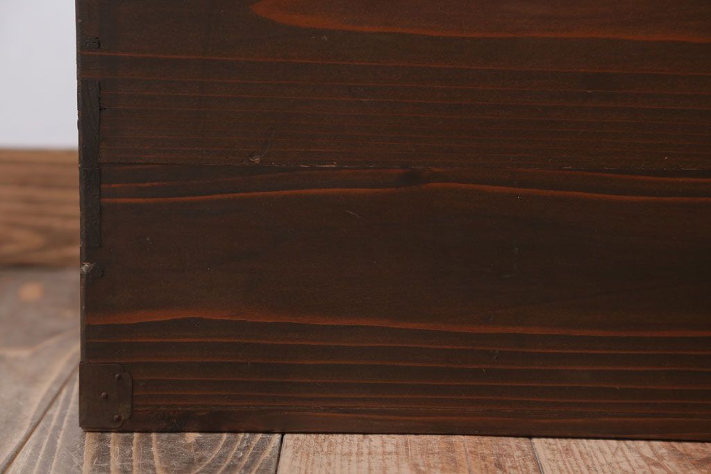 アンティーク雑貨　和製アンティーク　古い木製の大きな収納箱(収納ボックス)