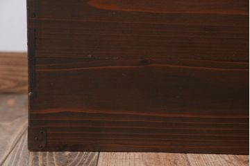 アンティーク雑貨　和製アンティーク　古い木製の大きな収納箱(収納ボックス)