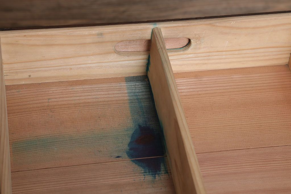 アンティーク雑貨　和製アンティーク　古い木製の大きな収納箱(収納ボックス)