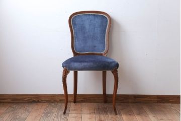 中古　イタリア製　高級感あふれるシックなダイニングチェア(1)