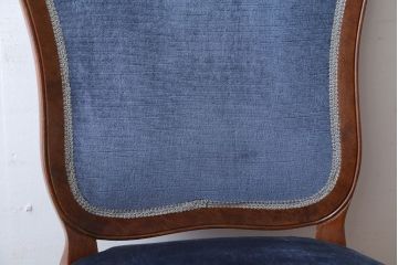 中古　イタリア製　高級感あふれるシックなダイニングチェア(1)