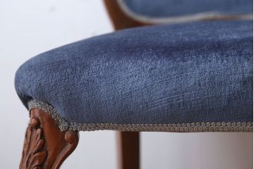 中古　イタリア製　高級感あふれるシックなダイニングチェア(1)