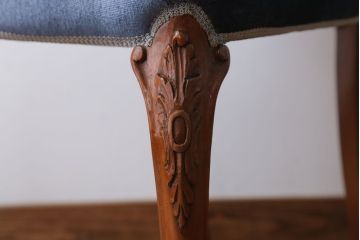 中古　イタリア製　高級感あふれるシックなダイニングチェア(1)