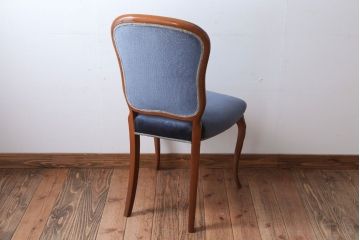 中古　イタリア製　高級感あふれるシックなダイニングチェア(1)