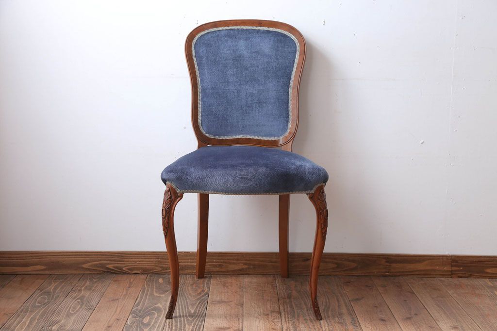 中古　イタリア製　高級感あふれるシックなダイニングチェア(2)