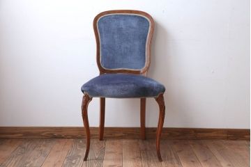 中古　イタリア製　高級感あふれるシックなダイニングチェア(2)