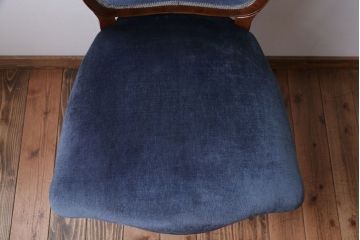 中古　イタリア製　高級感あふれるシックなダイニングチェア(2)