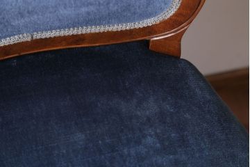 中古　イタリア製　高級感あふれるシックなダイニングチェア(2)