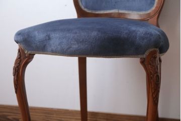 中古　イタリア製　高級感あふれるシックなダイニングチェア(2)