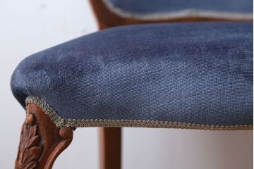 中古　イタリア製　高級感あふれるシックなダイニングチェア(2)