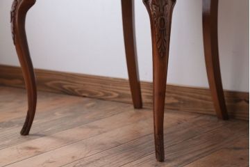 中古　イタリア製　高級感あふれるシックなダイニングチェア(2)