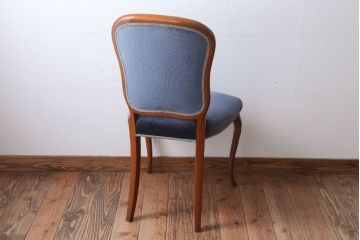 中古　イタリア製　高級感あふれるシックなダイニングチェア(2)