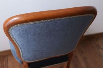 中古　イタリア製　高級感あふれるシックなダイニングチェア(2)