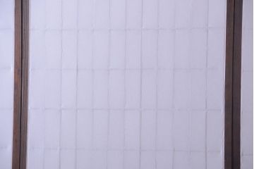 和製アンティーク　モールガラス帯の障子戸4枚セット