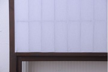 和製アンティーク　モールガラス帯の障子戸4枚セット