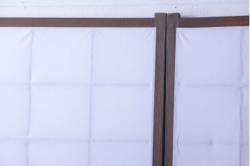 和製アンティーク　ダイヤガラス帯の障子戸4枚セット