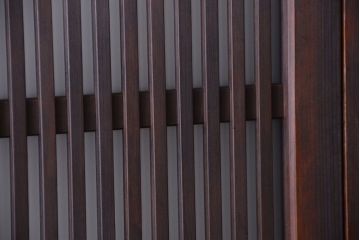 古民具・骨董　裏ガラス入り!デザインガラス帯格子戸4枚セット