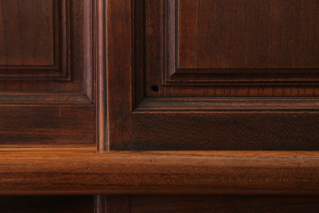 アンティーク家具　和製アンティーク　高級品!前面欅材の上品な収納棚