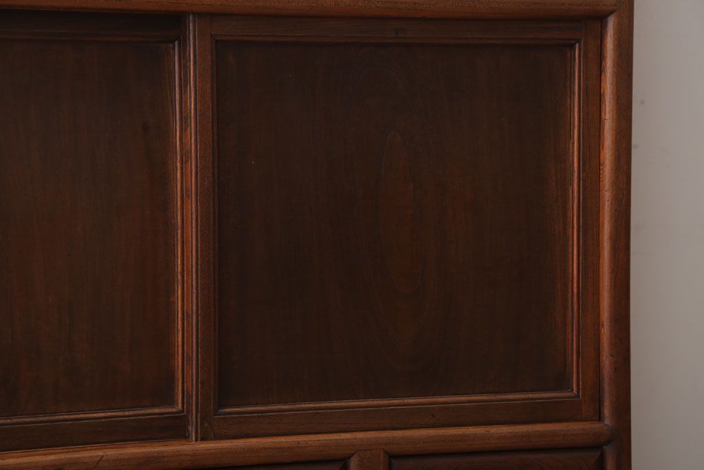 アンティーク家具　和製アンティーク　高級品!前面欅材の上品な収納棚