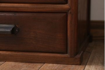 アンティーク家具　和製アンティーク　高級品!前面欅材の上品な収納棚