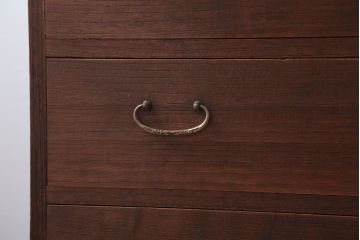 アンティーク家具　和製アンティーク　シンプルな衣装箪笥の鉄脚ローボード(2)