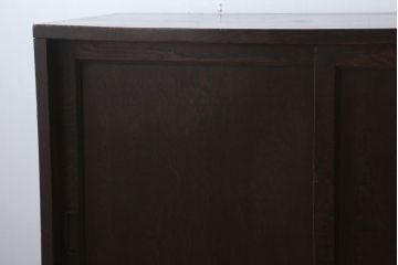 アンティーク家具　古民具・骨董　高級品!三方栗材のアンティーク収納棚