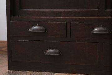 アンティーク家具　古民具・骨董　高級品!三方栗材のアンティーク収納棚
