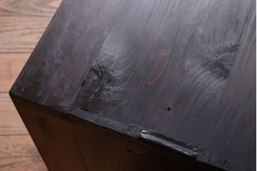 アンティーク家具　アンティーク　前面欅材!鉄脚付き時代箪笥ローボード(ローチェスト)(1)