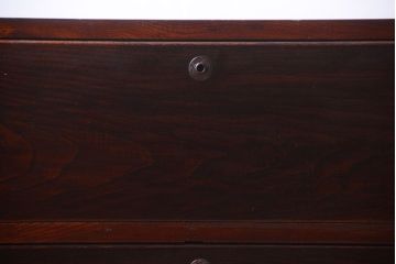 アンティーク家具　アンティーク　前面欅材!鉄脚付き時代箪笥ローボード(ローチェスト)(1)