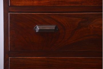 アンティーク家具　アンティーク　前面欅材!鉄脚付き時代箪笥ローボード(ローチェスト)(2)