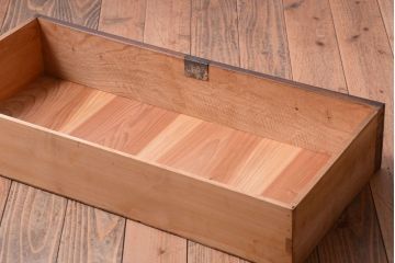 アンティーク家具　アンティーク　前面欅材!鉄脚付き時代箪笥ローボード(ローチェスト)(2)