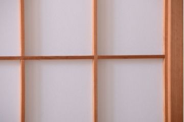中古　ぼかしガラス入り!雪見障子戸4枚セット(引き戸、擦り上げ障子戸、擦上障子戸)