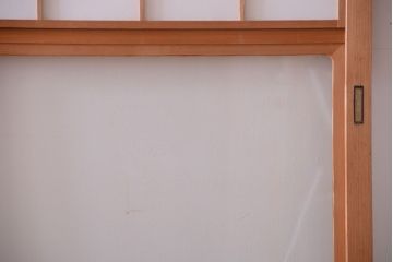 中古　和風インテリアに!雪見障子戸4枚セット(引き戸、擦り上げ障子戸、擦上障子戸)