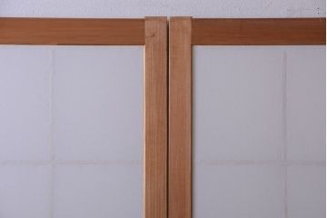 中古　和風インテリアに!雪見障子戸4枚セット(引き戸、擦り上げ障子戸、擦上障子戸)