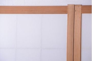 中古　和風インテリアに!雪見障子戸2枚セット(引き戸、擦り上げ障子戸、擦上障子戸)