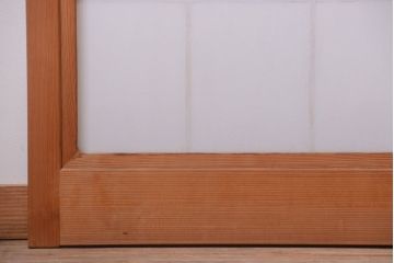 中古　和風インテリアに!雪見障子戸2枚セット(引き戸、擦り上げ障子戸、擦上障子戸)