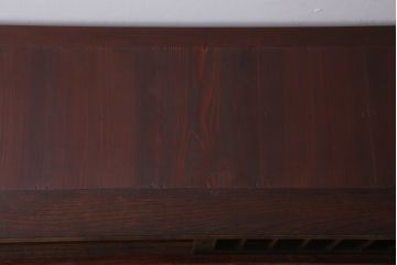 アンティーク家具　古民具・骨董　明治期　框が太く重厚なアンティーク時代箪笥ローボード