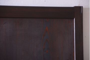 古民具・骨董　明治〜大正期　裏障子付き!アンティーク格子帯戸2枚セット