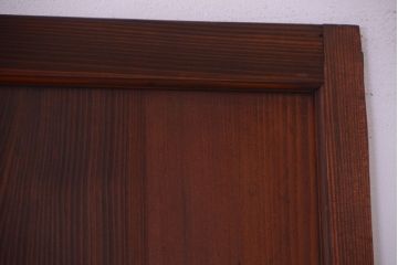 和製アンティーク　銀モールガラス入り!古い木のドア