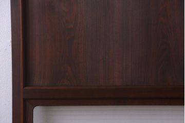 和製アンティーク　銀モールガラス入り!古い木のドア